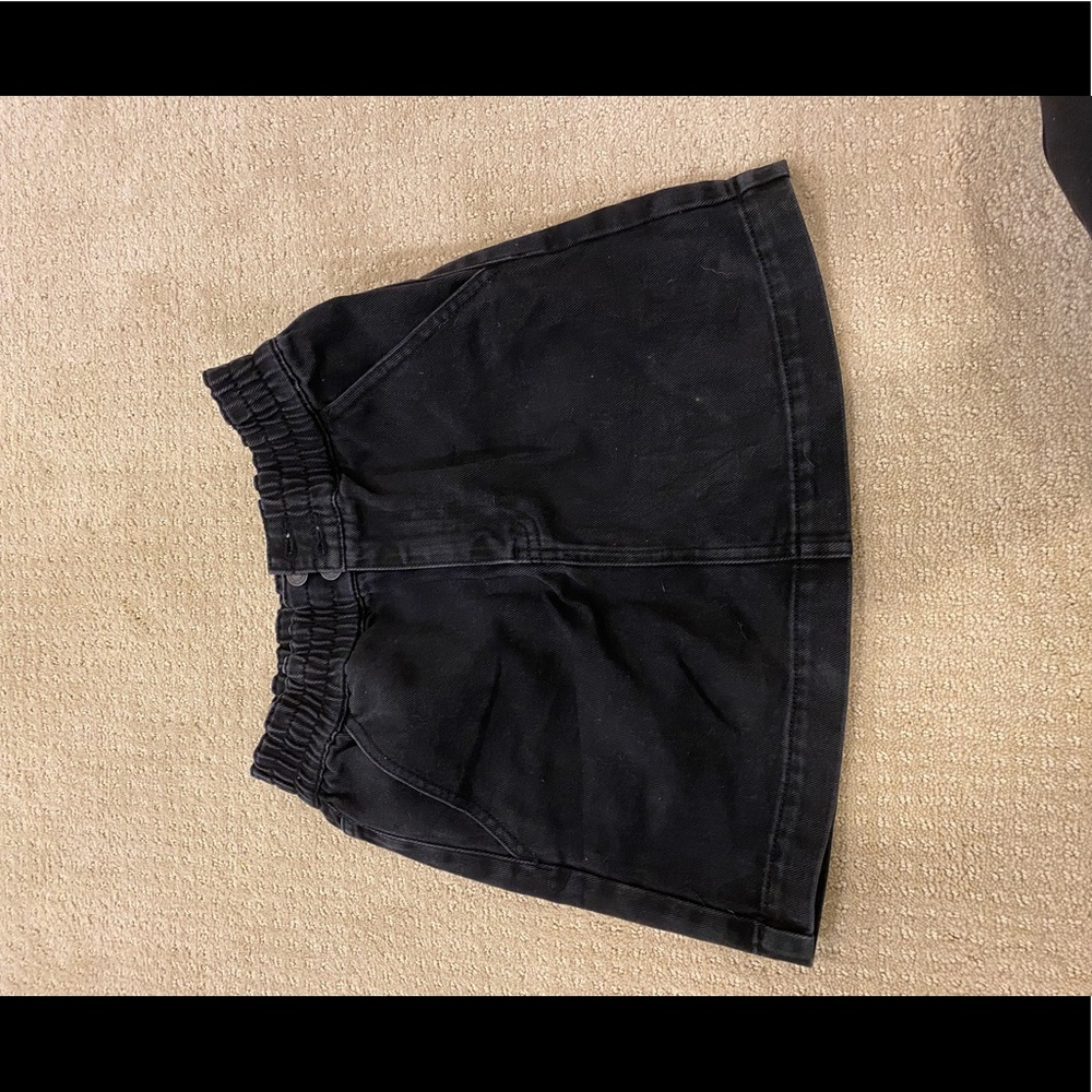 Black jean skirt